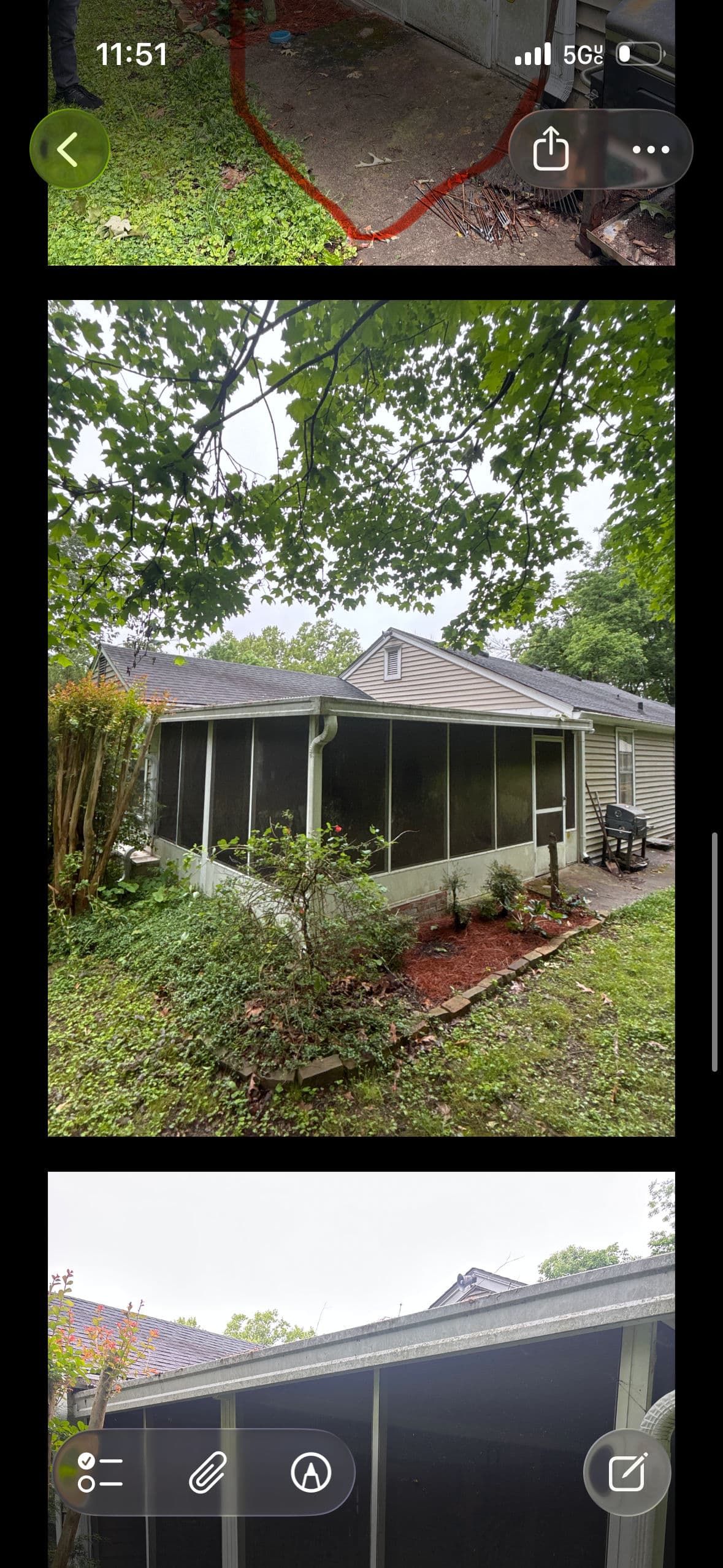 Gallery photos for Bellevue TN Screen Room Demo and Full Rebuild: Image #4